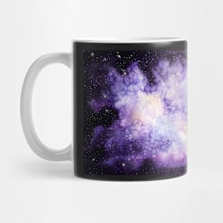 Watercolor Galaxy, Stars and Shine in Outer Space Mug